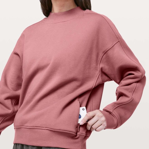 lululemon athletica Tops - Like New Chill On Pullover Quicksand Cotton Terry